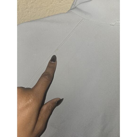 The North Face Womens Zip Up Jacket, Gray With Pink Logo, Size Large - Picture 7 of 10